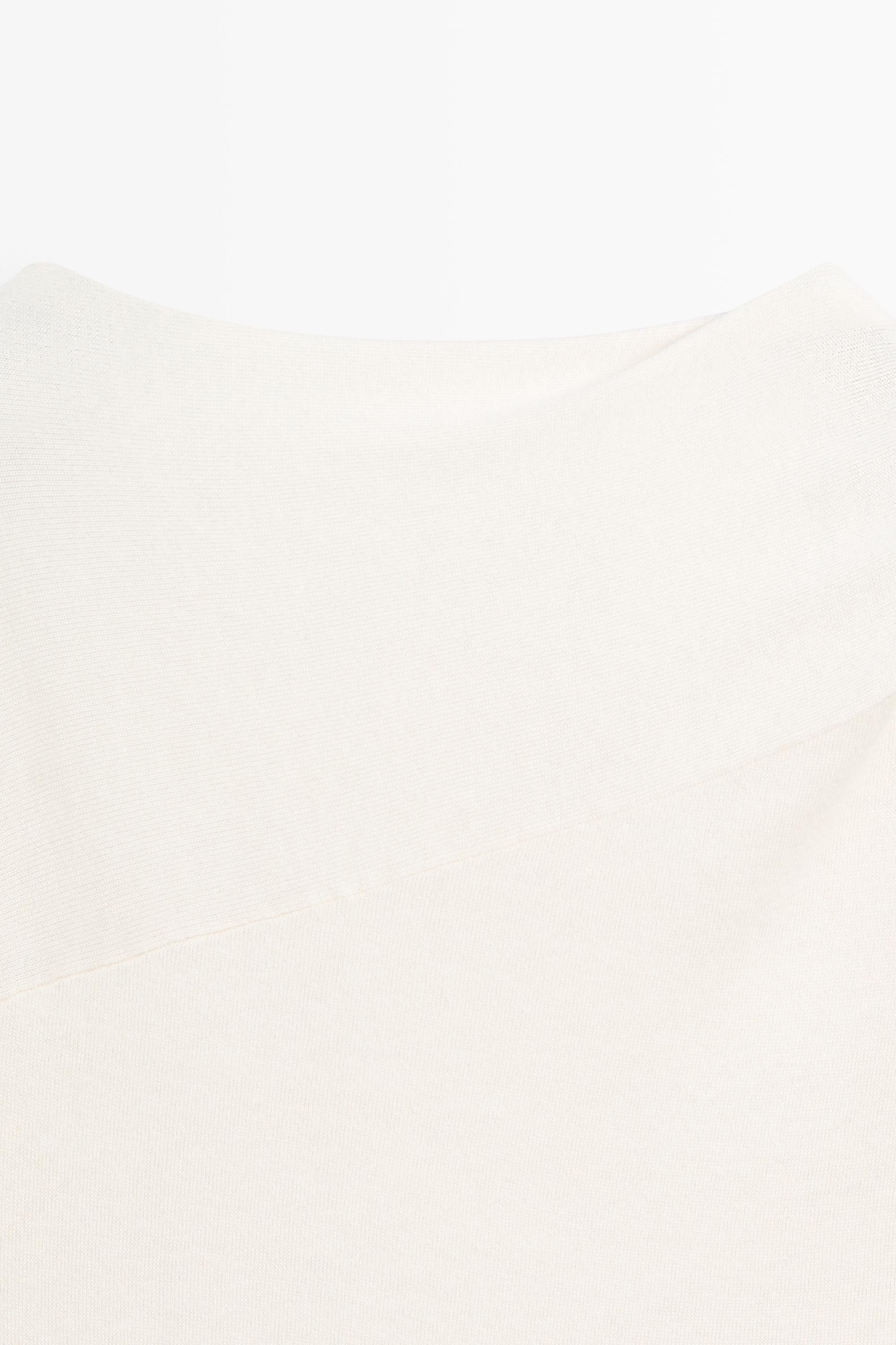 Silk blend knit sweater with scarf - STUDIO